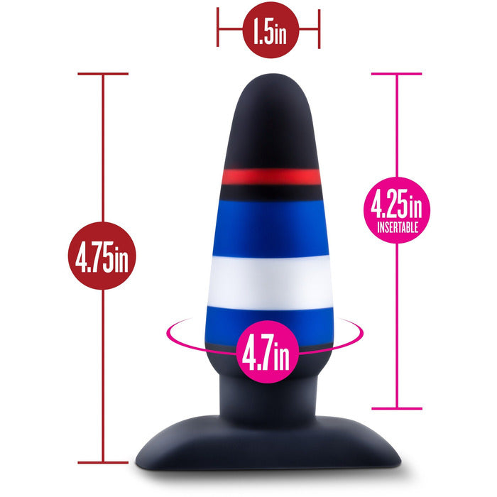 Avant Power Play Pride Butt Plug Butt Plug Blush