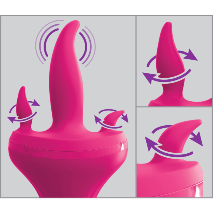 3Some Holey Trinity Oscillating Vibe Vibrator Pipedream