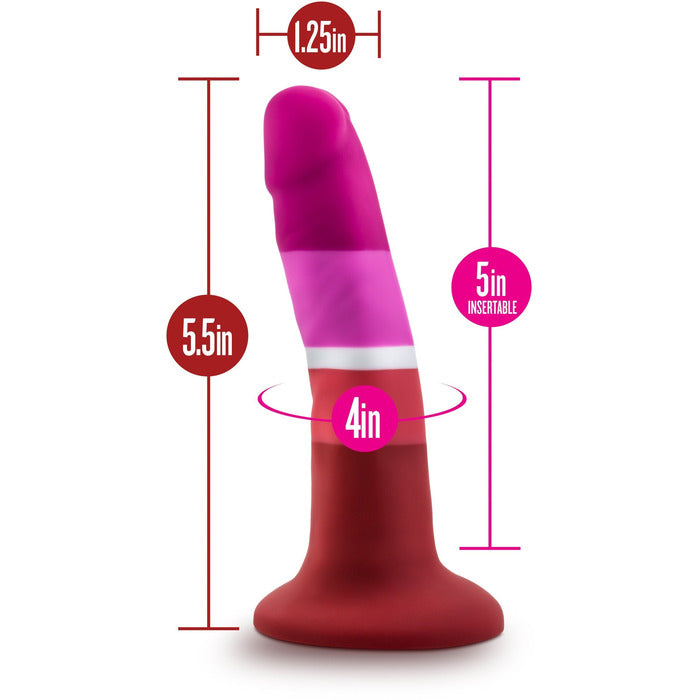 Avant Lesbian Pride Dildo Dildo Blush