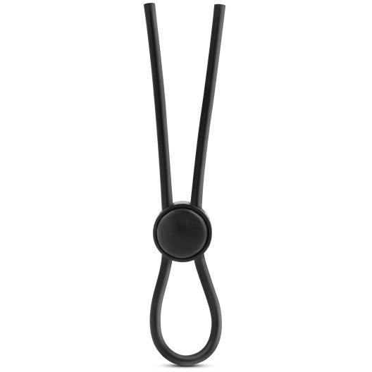 Stay Hard Silicone Loop Cock Ring Cock Ring Blush Black