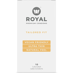 Tailored Fit Vegan Condoms Condom Royal Intimacy 10 pack 