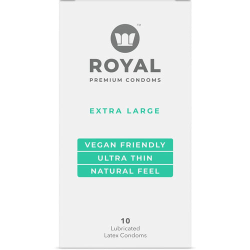 XL Vegan Condoms Condom Royal Intimacy 10 pack 