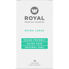 XL Vegan Condoms Condom Royal Intimacy 10 pack 