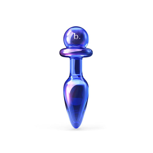 Anii Glass Anal Plug Butt Plug Biird Blue 