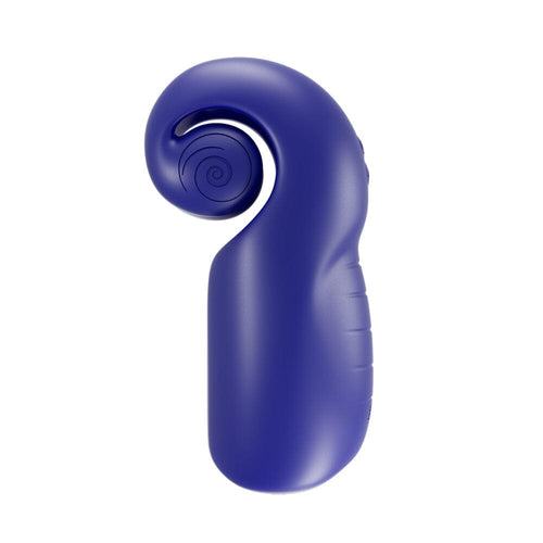 Evo Rechargeable Masturbator Penis Masturbator Snail Vibe Blue 