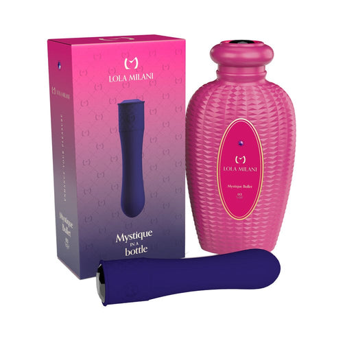 Mystique Hidden Bullet in a Bottle Vibrator Lola Milani Purple 