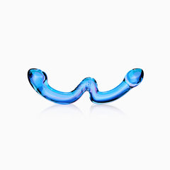 OhWii Double-Ended Glass Dildo Dildo Biird Blue 