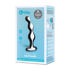 Stainless Steel Anal Beads Butt Plug B-Vibe 