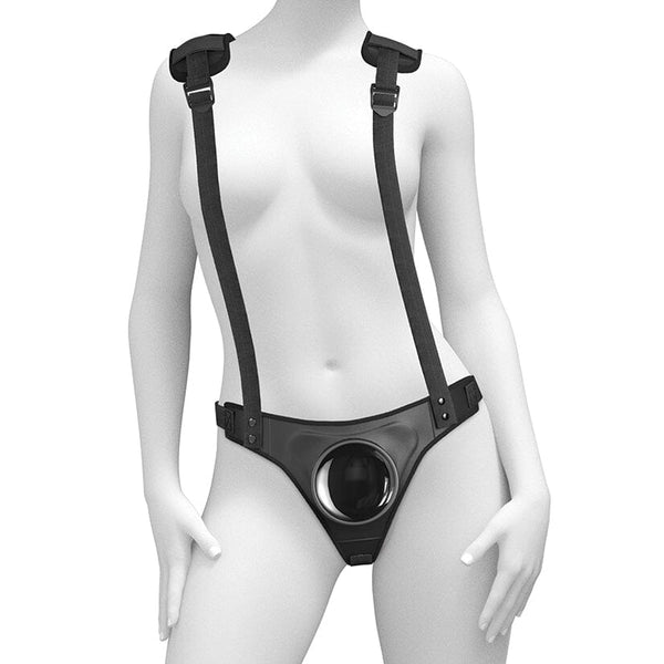 Body Dock Strap On Suspender Harness Harness Pipedream Black 