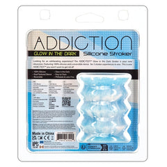 Addiction Glow In The Dark Silicone Stroker Penis Sleeve BMS 