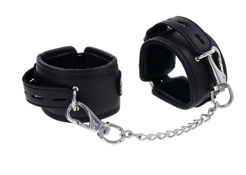 The Edge Handcuffs Restraints Sportsheets Black 