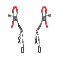 S&M Ex's & Oh's Nipple Clamps Nipple Clamps Sportsheets 