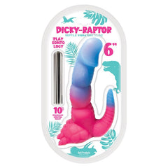Playeontology Dicky Raptor Vibrating Fantasy Dildo Dildo Hott Products Unlimited Blue 