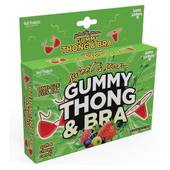 Sweet And Sour Gummy Thong & Bra Set Edible Underwear Hott Products Unlimited 