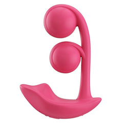 Melody Pressure Sensing Twin Ball G-Spot Vibrator Vibrator Honey Play Box Red 