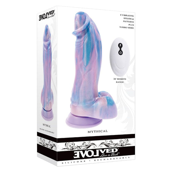 Evolved Mythical Vibrating Dildo Evolved Multicolor 