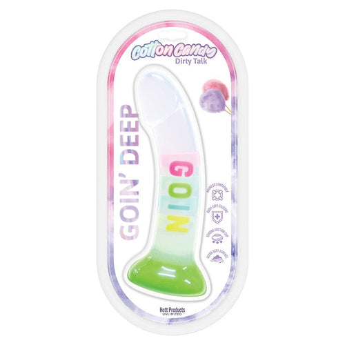 Cotton Candy Goin Deep Dildo 7" Dildo Hott Products Unlimited Multicolor 
