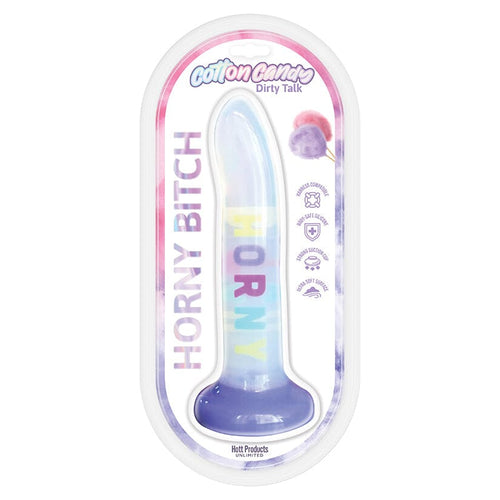 Cotton Candy Horny Bitch Dildo 8" Dildo Hott Products Unlimited Multicolor 