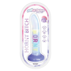 Cotton Candy Horny Bitch Dildo 8" Dildo Hott Products Unlimited Multicolor 
