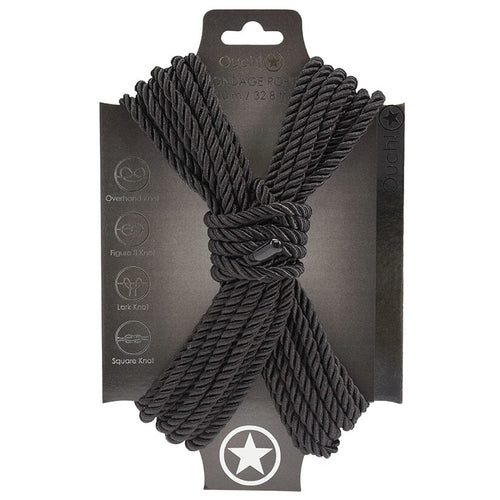 Bondage Rope (10 Meter) Bondage Rope Ouch! Black 
