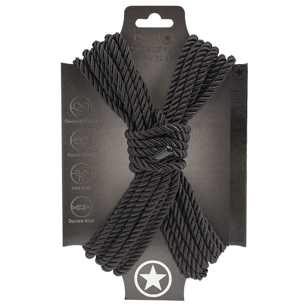 Bondage Rope (10 Meter) Bondage Rope Ouch! Black 