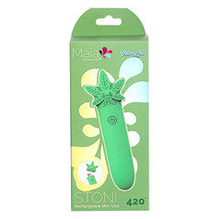 Vibelite Stoni Compact Pot Leaf Vibrator Vibrator Maia Toys 