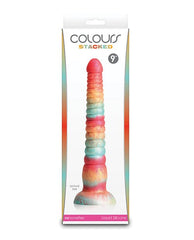 Stacked 9" Dildo in Red/Gold Dildo NS Novelties 