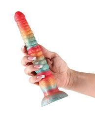 Stacked 9" Dildo in Red/Gold Dildo NS Novelties 