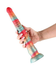 Colours Stacked 12" Dildo in Red/Gold Dildo NS Novelties 