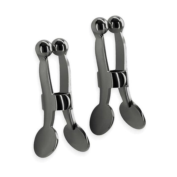 Bound Ball Nipple Clamps Nipple Clamps NS Novelties Gun Metal 