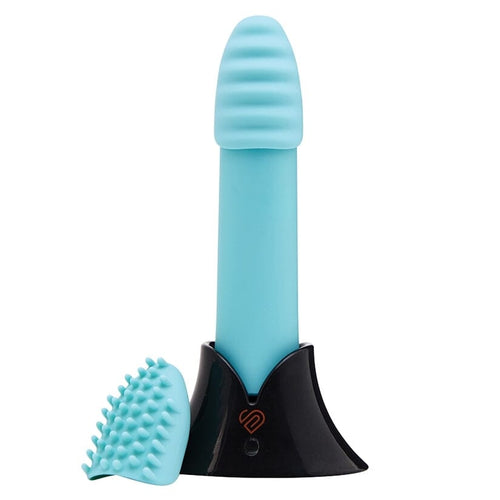 Point Plus 20 Function Bullet & Sleeves Vibrator Nu Sensuelle Teal 