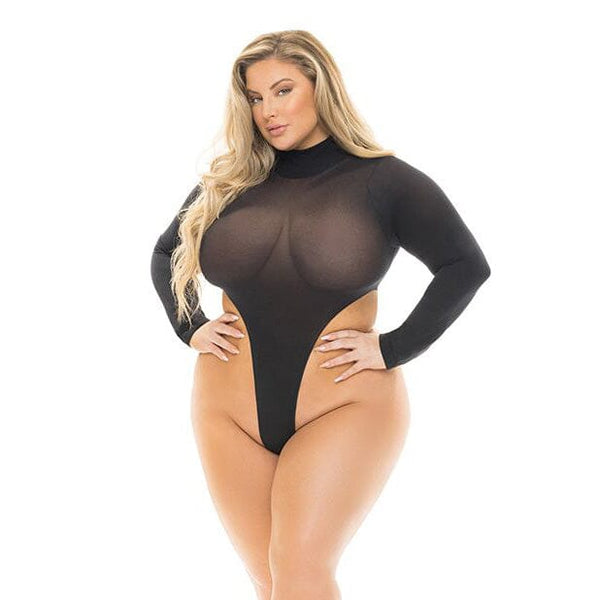 High AF Body Suit Lingerie Pink Lipstick Size B 