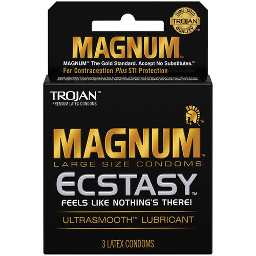 Magnum Ecstasy Condoms Condom Trojan 3 pk 