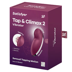 Satisfyer Tap and Climax 2 Vibrator Satisfyer Red 