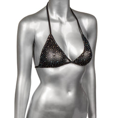 Radiance Triangle Bikini Top Lingerie Cal Exotics Black Size A 