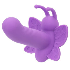 Beginners Rotating Venus Butterfl Vibrating Dildo Cal Exotics Purple 
