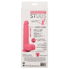 Rechargeable Rumbling & Thrusting Silicone Studs Dildo Dildo Cal Exotics 