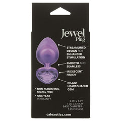 Jewel Amethyst Heart Butt Plug Butt Plug Cal Exotics 