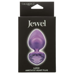 Jewel Amethyst Heart Butt Plug Butt Plug Cal Exotics 