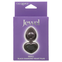 Jewel Black Diamond Heart Butt Plug Butt Plug Cal Exotics 