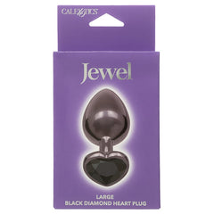 Jewel Black Diamond Heart Butt Plug Butt Plug Cal Exotics 