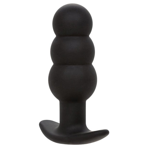 Rock Bottom Beaded Plug Butt Plug Cal Exotics Black 