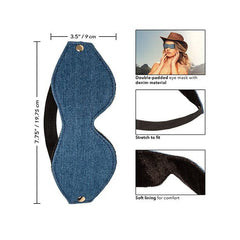 Ride 'Em Denim Eye Mask mask Cal Exotics 