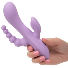 Flex Bend & Hold Triple Rumbler 3-Motor Flexible Vibrator with Memory Function Vibrator Cal Exotics 