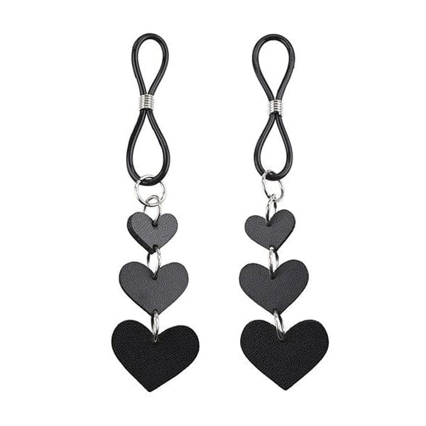 Sex & Mischief Heart Nipple Ties Nipple Ties Sportsheets Black 