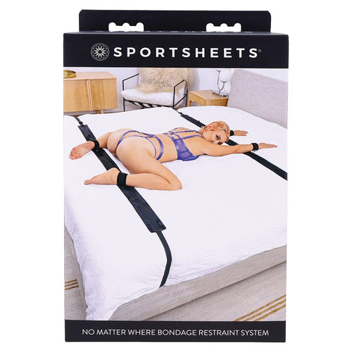 No Matter Where Bondage Restraint System Restraints Sportsheets Black 