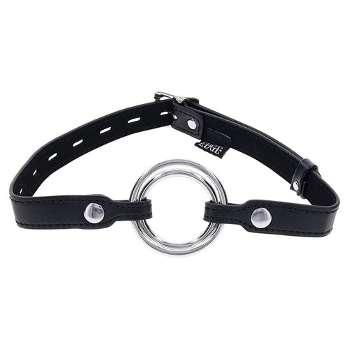 Edge Interchangeable Ring Gag Mouth gag Sportsheets Black 