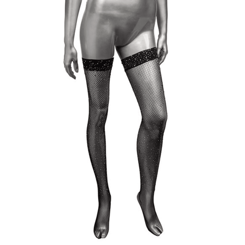 Radiance Thigh High Stockings Lingerie Cal Exotics Black Size A 