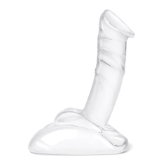 Glass Rideable Standing Cock w/Stability Base Dildo Glas 
