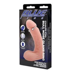 Stainless Steel Bull Nose Glans Ring Glans ring Blue Line 